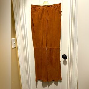 ESCADA Suede Brown Trousers Pants Women’s Size 38 US 8